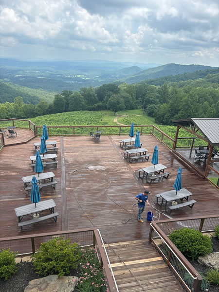 Deck cleaning